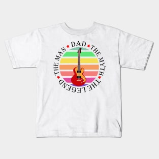 Dad and Guitar Kids T-Shirt